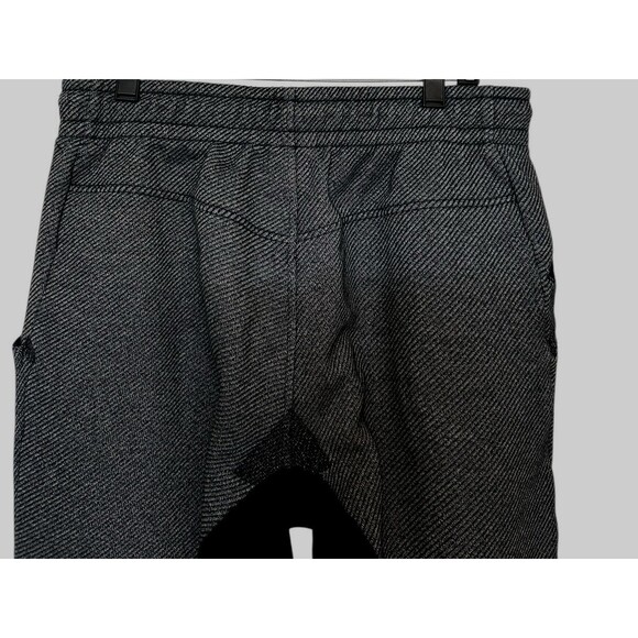 Adidas Original Mens M Twill Trefoil Logo Herringbone Black Gray Pocket Joggers - Picture 6 of 9